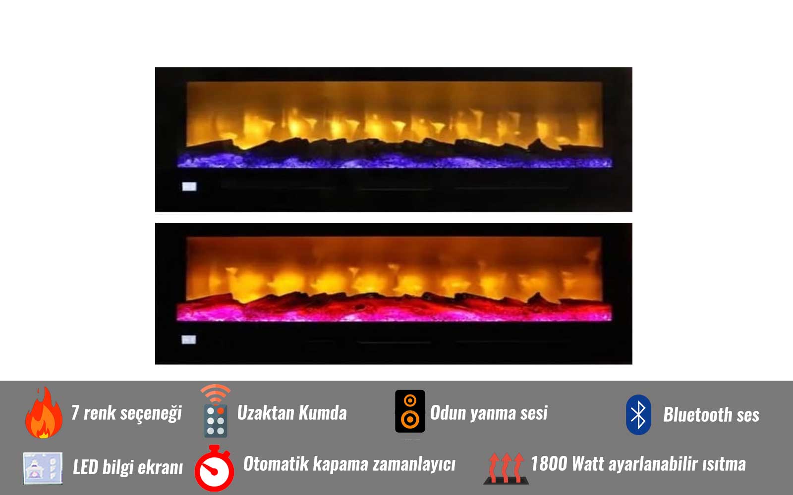 UMT ELEKTRİKLİ ŞÖMİNE HAZNESİ-3 ÖZEL ÖLÇÜ